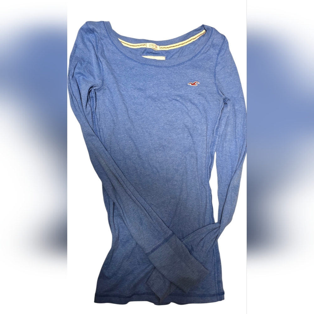 Hollister Blue Long Sleeve Shirt